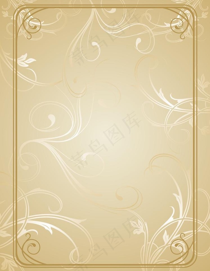 金色欧式花纹图片ai矢量模版下载