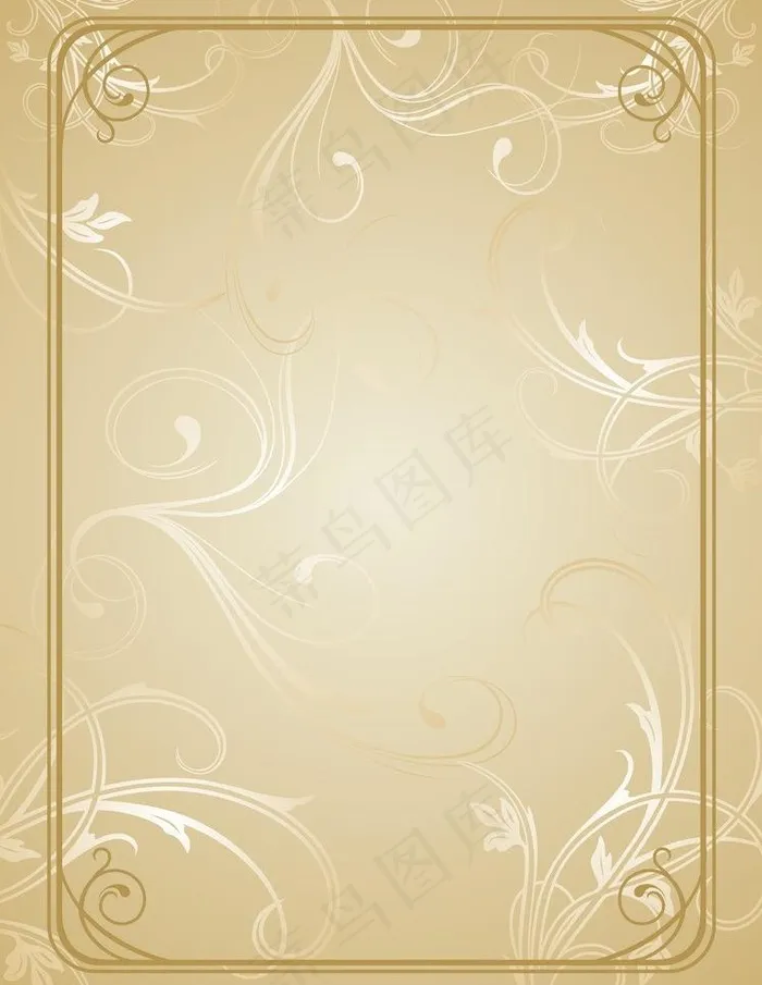 金色欧式花纹图片ai矢量模版下载