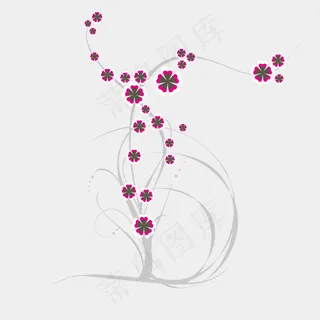 时尚花纹元素矢量素材