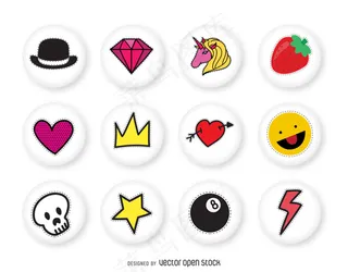 可爱的卡通图标