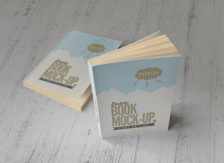 胶装画册书本杂志展示样机画册样机