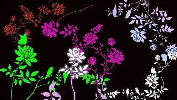 漂亮的PSD花边素材 下载