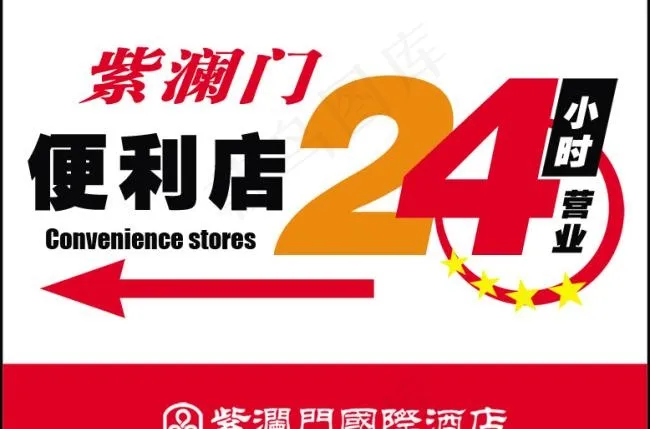 便利店标示灯箱psd模版下载