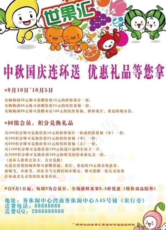 水果宣传图片psd模版下载