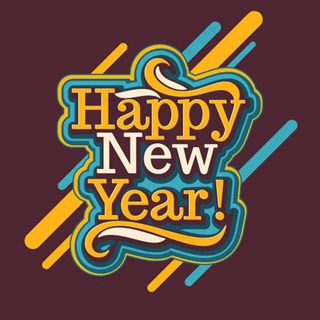 新年艺术字设计矢量素材