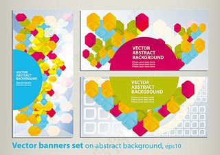 炫彩背景卡片模板