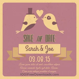 婚礼插画矢量图