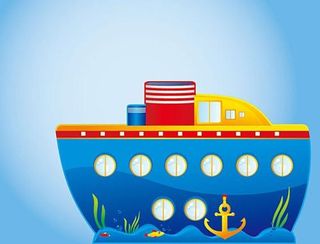 卡通海洋元素矢量二