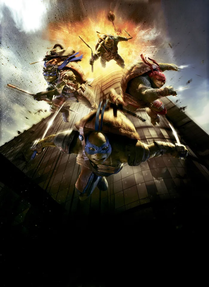 乌龟四兄弟跃下