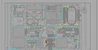 小区景观绿化人工浇灌网设计