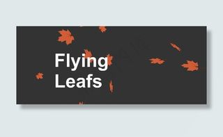 橙色枫叶飘落flash