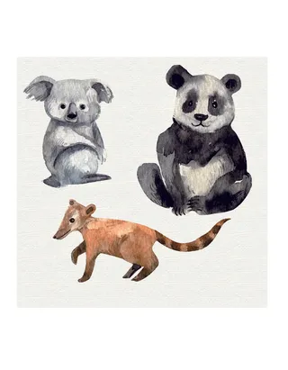 卡通动物图案素材