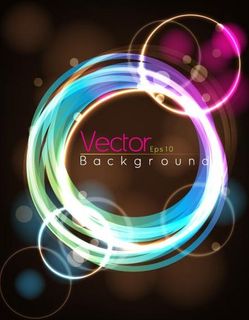 时尚光晕动感背景矢量素材三