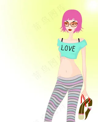 位图 时尚休闲女装 T恤图案 卫衣...