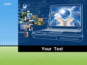 网络科技电子商务PPT模板预览图