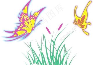 小草和蝴蝶
