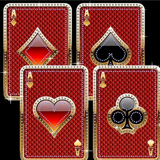 豪华金属质感扑克牌图片