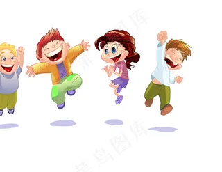 卡通儿童01矢量