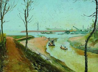 通向大海的河流图片