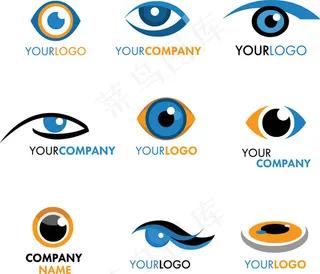 眼睛的标志图形矢量