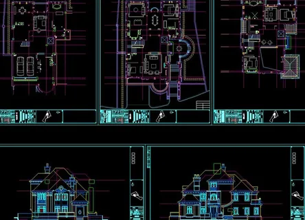 别墅石材装饰 负一层平面图片
