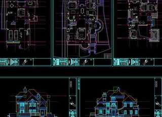 别墅石材装饰 负一层平面图片