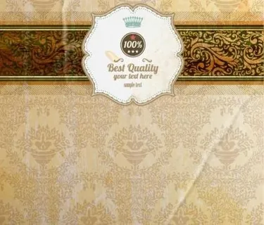 欧式花纹背景01矢量