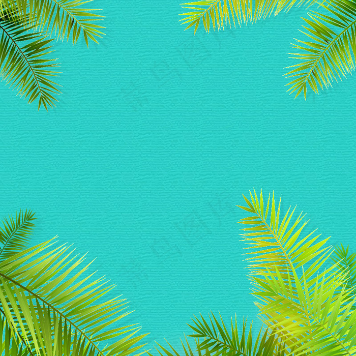 电商早春植物清新文艺主图背景