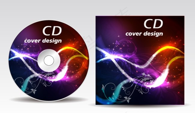 CD封面eps,ai矢量模版下载