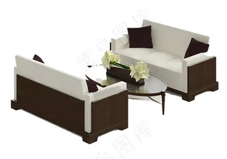 客厅模型模板下载