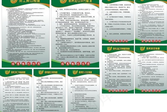 厨房制度图片cdr矢量模版下载