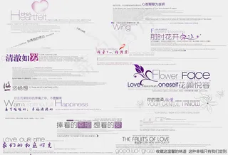 精美时尚影楼文字模板PSD分层素材