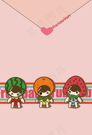 卡通可爱水果娃娃图片