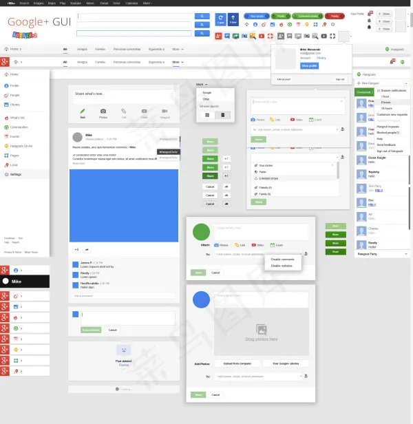 Googlepsd模版下载