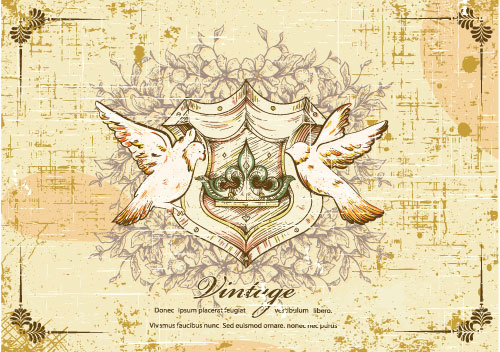 欧式复古宗教图案04—矢量素材