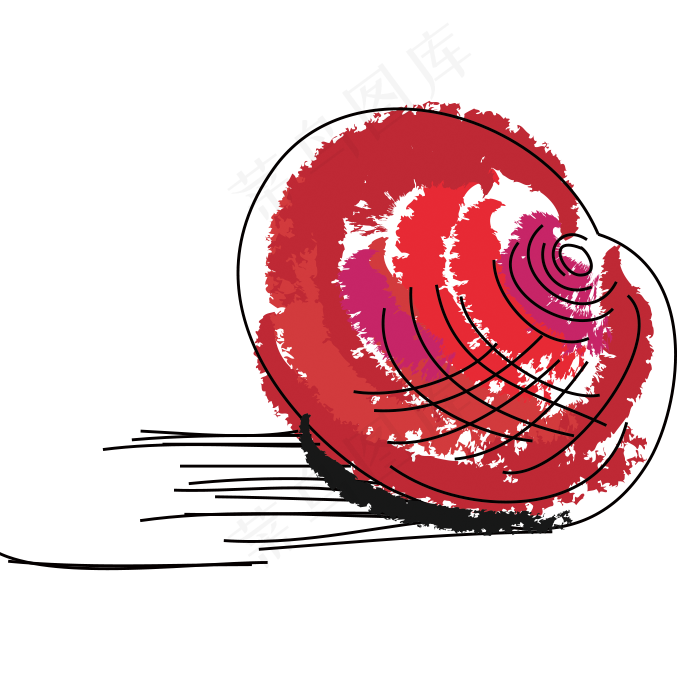 精美卡通蜗牛免抠png