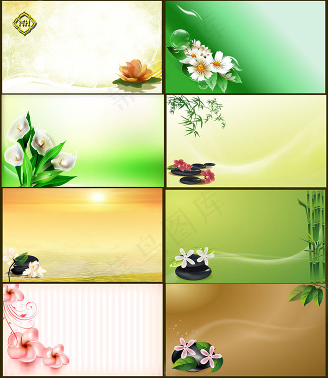 中国风卡片背景设计PSD素材