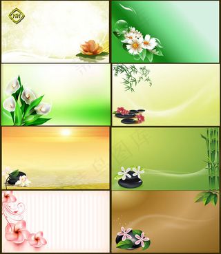 中国风卡片背景设计PSD素材