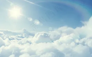 阳光和云层淘宝背景