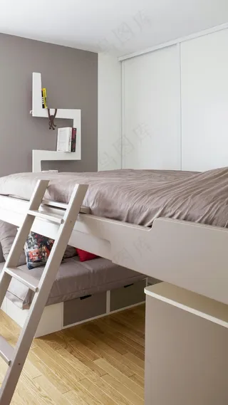 卧室床高清摄影图片