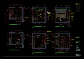 花园建筑图纸稿