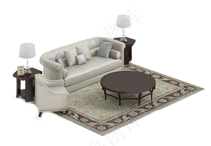 3d沙发设计素材模板下载