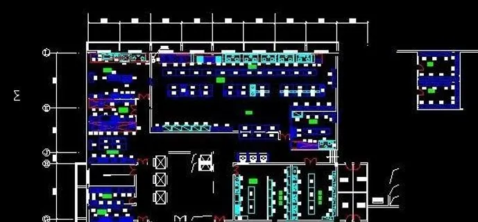 嘉鱼南嘉花园大酒店厨房设备平面图