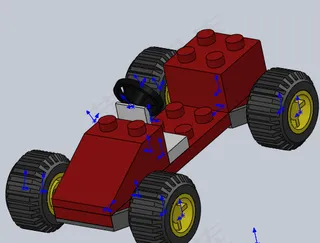 一种玩具车模型