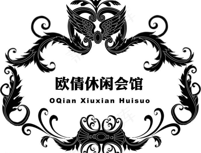 欧式风格花纹logo图片ai矢量模版下载