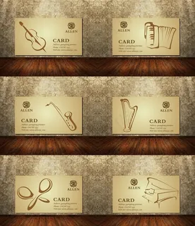 欧式复古风格名片设计矢量素材