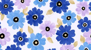 时尚花朵底纹背景