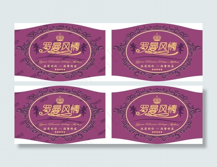 刺绣布标cdr矢量模版下载