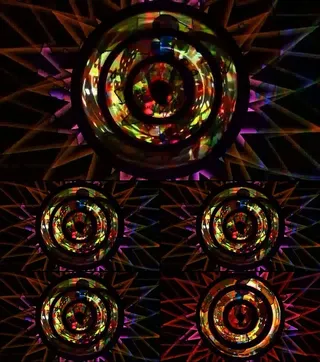 圆形青春劲舞激光秀LED视频