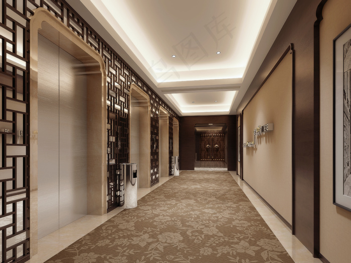 酒店电梯间图片